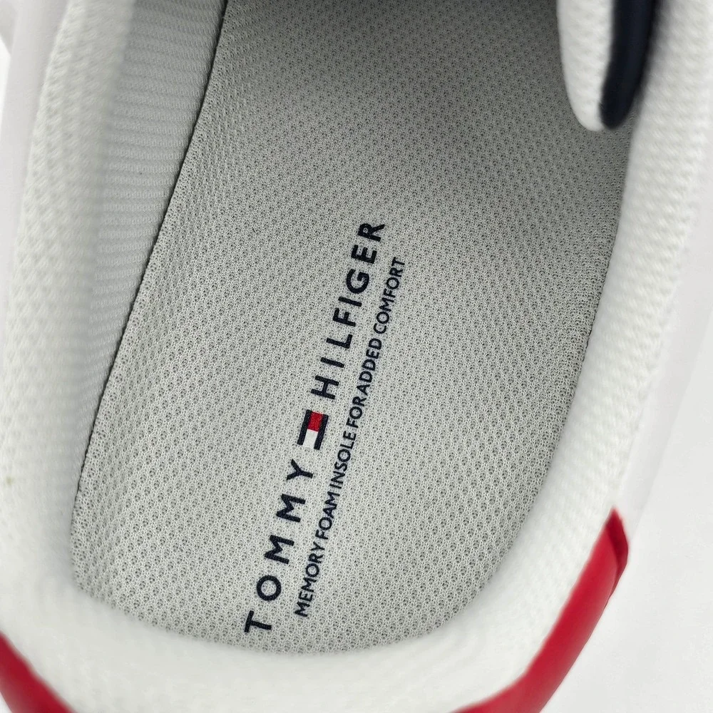 Tommy Hilfiger Mens Sneaker Jolix Lace Up Memory Foam Fashion White‎ Size 12M